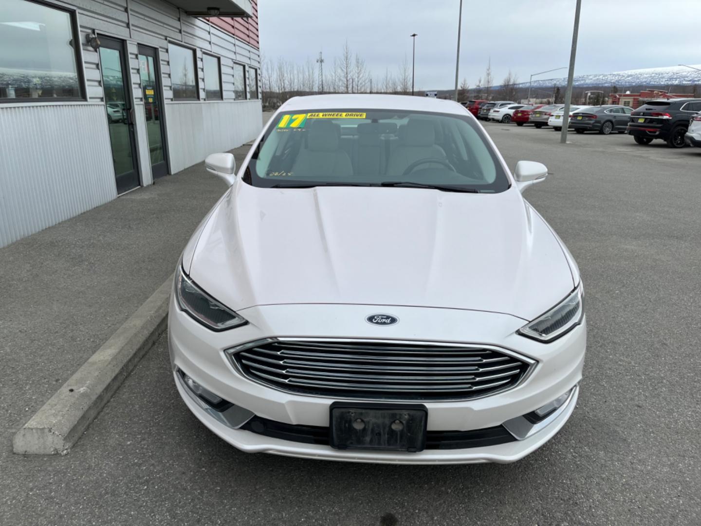 2017 WHITE /Tan FORD FUSION TITANIUM (3FA6P0D91HR) with an 2.0L engine, Automatic transmission, located at 1960 Industrial Drive, Wasilla, 99654, (907) 274-2277, 61.573475, -149.400146 - Photo#6